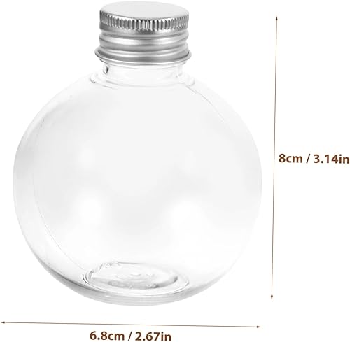 ULTECHNOVO 25Pièces Bouteilles Transparentes Forme de Boule pour Décoration de Mariage Récipients pour Noël Événements Spéciaux - Nail Gallerys