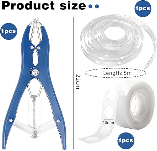 1 écarteur de ballon avec outil d'ouverture, outil de remplissage à paillettes et accessoires de remplissage - Nail Gallerys