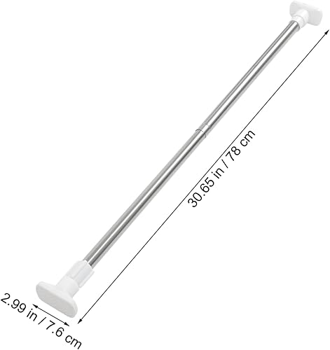ABOOFAN Tige de Placard Extensible Inoxydable Barre de Réglable Perçage Support Glisse pour Salle de Bain Installation Facile - Nail Gallerys