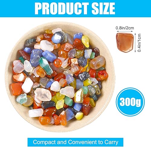 300g Couleurs Mélangées Pierre, 9-12mm Pierres Précieuses Naturelles, Pierre Précieuse Forme de Différentes, Pierres Semi-précieuses pour Remplisseur de Vase Fond de Piscine Mis en pot Décoration - Nail Gallerys