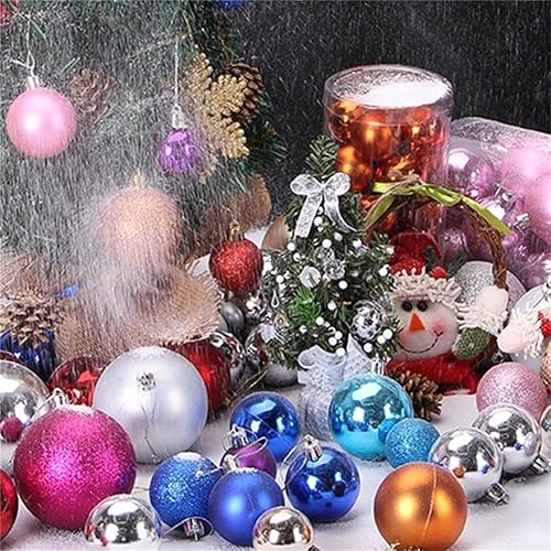 Aprilsunnyzone Lot de 24 boules de Noël à suspendre pour sapin de Noël, décoration de fête de mariage (rouge) - Nail Gallerys