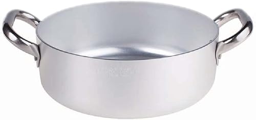 Pentole Agnelli ALMA10634 Faitout avec 2 Poignée en Acier, Aluminium, 34 cm - Nail Gallerys