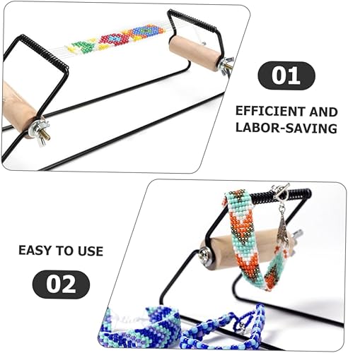 COHEALI Accessoires De Fabrication De Bijoux Fournitures De Bricolage Métier à Tisser pour La Fabrication De Bijoux Métier à Tisser pour Bracelets Facile Équipement De Production Métal - Nail Gallerys