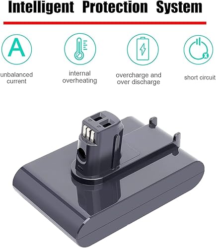 Batterie de rechange 4000 mAh 22,2 V DC35 DC31 compatible avec D-yson DC31 Batterie de type A DC34 DC35 DC44 DC45 917083-01 (ne convient pas pour les aspirateurs à main de type B DC31 DC34 DC35 DC44 - Nail Gallerys