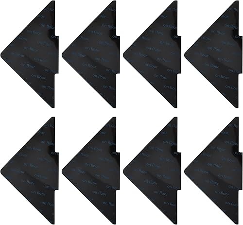 8 Pièces Anti Derapant Tapis Coins De Tapis Antidérapant Autoadhésifs Anti à Friser Et Antidérapant Réutilisables Antidérapant Tapis Anti-Dérapant Tapis Auto-Adhésif-10 * 10cm Triangle (Noir) - Nail Gallerys