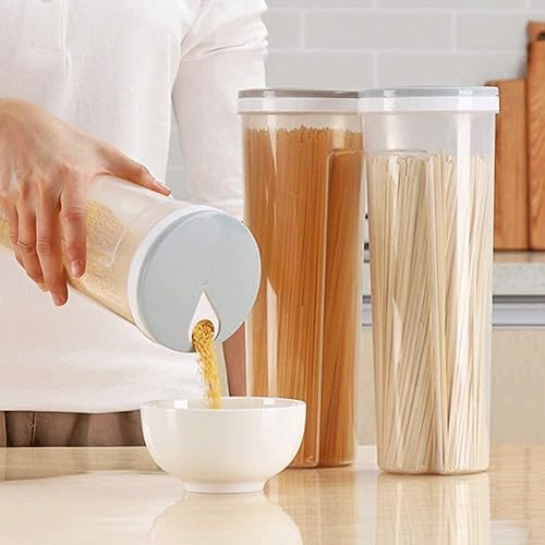 AOI 1 pièce Boîte de rangement pour nouilles pour spaghetti, pâtes, contenants, céréales, collations, contenants de stockage, contenants à grains 4,1 * 11,3 pouces couleur au hasard - Nail Gallerys