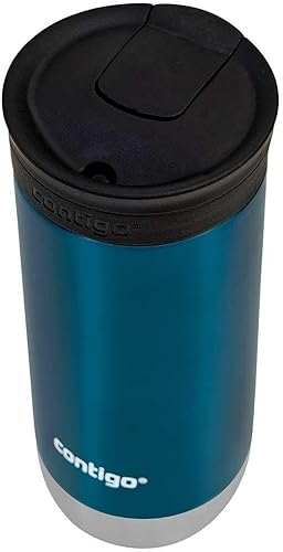 Contigo Huron 2.0 Snapseal Mug Isotherme Thermos café Unisex-Adult, Blueberry, 470 ML - Nail Gallerys