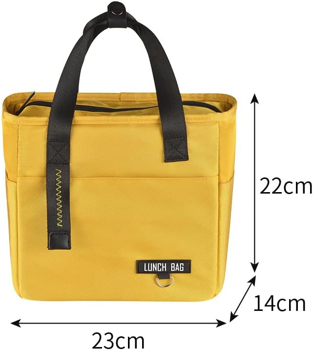 Sac isotherme XUTONG 8 litres, hermétique et thermique, travail déjeuner, pour hommes, filles, enfants, froid et chaud, isolation, sac de réfrigérateur portable, boîte jaune - Nail Gallerys