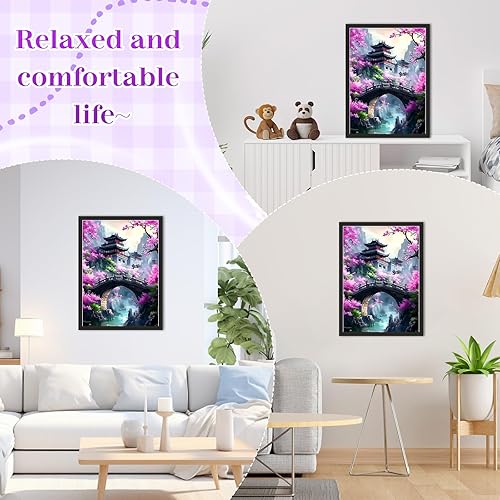 CEOVR Peinture Diamant Adulte Paysage 5D Diamond Painting Kit Complet, 30x40 cm Architecture Chinoise Ancienne Painting Diamant Kit Adulte - Nail Gallerys