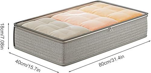 Rangement sous le lit, organisateur de grande capacité, compartiment de rangement confortable, porte-chaussures pratique, design en tissu robuste, parfait pour les couvertures ou l'organisation des - Nail Gallerys