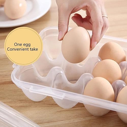 Anicy Support à œufs pour réfrigérateur - 10 œufs - En plastique - Pour réfrigérateur, cuisine (transparent) - Nail Gallerys