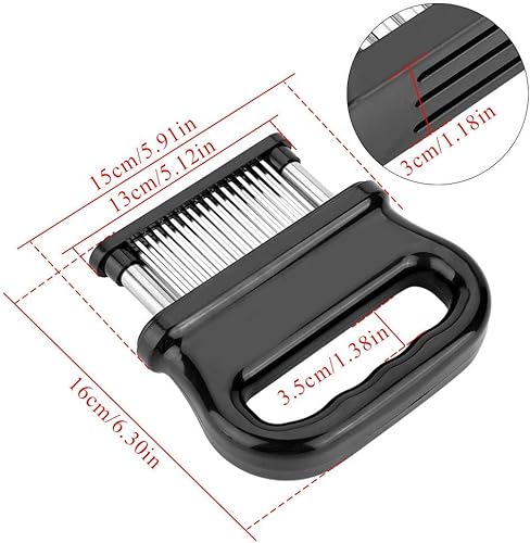 Attendrisseur de viande, 48 Attendrisseur de lame d'aiguille ultra tranchante en acier inoxydable pour attendrir le steak - Nail Gallerys