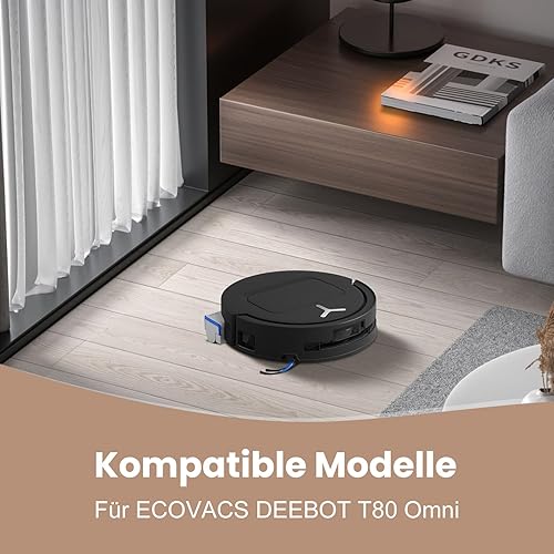 Lot de 17 accessoires pour robot aspirateur ECOVACS DEEBOT X9 PRO Omni, 4 sacs à poussière, 4 brosses latérales, 4 filtres, 1 brosse principale, 2 rouleaux de nettoyage, 1 brosse de nettoyage, 1 - Nail Gallerys