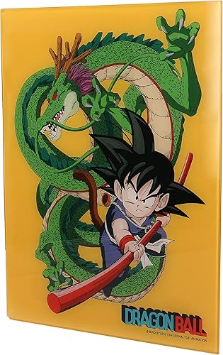 Sd toys Goku and Shenron Glass Poster Dragon Ball Officiel Merchandising Décorations Meubles Stickers Décoration de la Maison Multicolore (Multicolore) Unique - Nail Gallerys