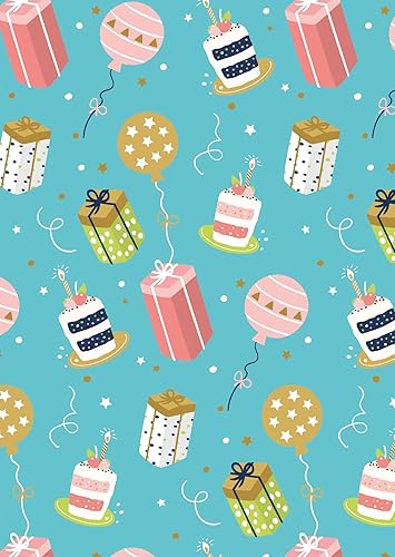 Clairefontaine 81002C Set de 8 Cartes et Enveloppes Thème Anniversaire décors Cadeaux, Bougies, Gâteau - 8 Cartes Doubles 11x15,5cm 185 g/m² - 8 enveloppes Pollen C6 (11,4x16,2 cm) 120g m/² vertes - Nail Gallerys