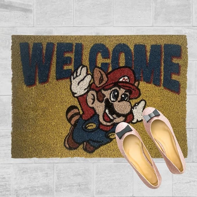 Pyramid Paillasson Mario Welcome, 60cm x 40cm - Nail Gallerys
