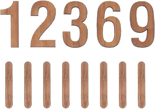 OSALADI Lettres en bois - Horloge numérique - Chiffres 3D - Bricolage - Chiffres d'horloge de rechange pour horloge murale à faire soi-même - Nail Gallerys