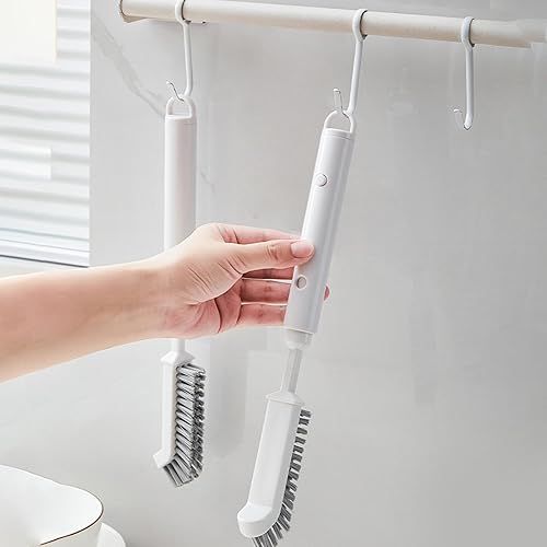 Brosse de nettoyage des fissures, brosse à coins longue poignée, brosse longue rétractable, petites brosses pour nettoyer les espaces restreints, nettoyage avec brosse pour - Nail Gallerys