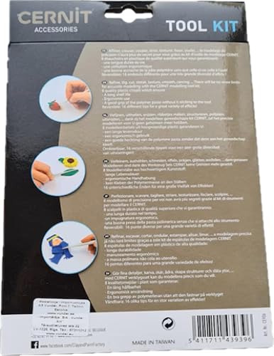 CERNIT CE909C - Lot de 2 Lames inoxydables flexibles et aiguisées - Découpe précise de la pâte polymère - Lame pâte à modeler - Nail Gallerys