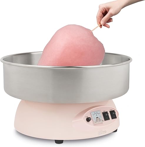 H.Koenig Machine à Barbe à papa CIRCUS8, Machine professionelle, Supports antidérapants, Ajustement automatique de la température, Anniversaire, Evenèment d'entreprise, 1200 W - Nail Gallerys