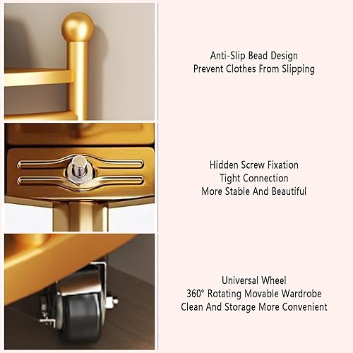 KUANGGE Porte-manteau d'angle réglable avec étagère de rangement en acier au carbone robuste pour maison, vestiaire, chambre à coucher, salon, organiseur de vêtements peu encombrant, blanc - Nail Gallerys