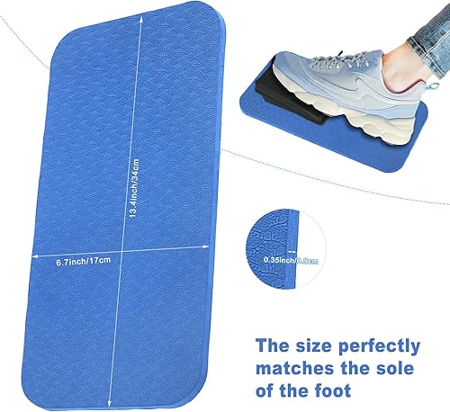 PEUTIER Tapis de Pédale de Machine à Coudre, 34x17cm Tapis de Pied Antidérapant pour Machine à Coudre Accessoires de Fournitures de Matelassage Maintient Pédale en Place Réduit Le Bruit (Bleu) - Nail Gallerys