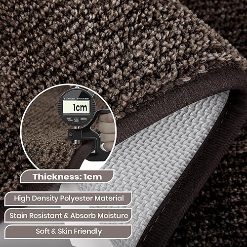 DOMUSTEX Paillasson Interieur Entrée 50 x 80 cm, Tapis d'entrée Antidérapant et Lavable en Machine, Tapis de Cuisine, Idéal pour Chien, Porte, Passage, Salle de Bain ou Sol - Nail Gallerys