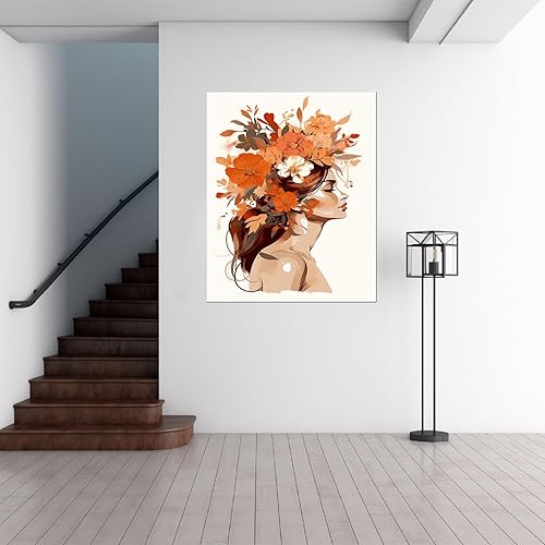 JOSUE bleu Impression sur Toile Décoration Tableau Murale DéCo Maison,Decoration Chambre Adulte,Papier Peint Salle De Bain - 50x70cm Sans cadre - Nail Gallerys