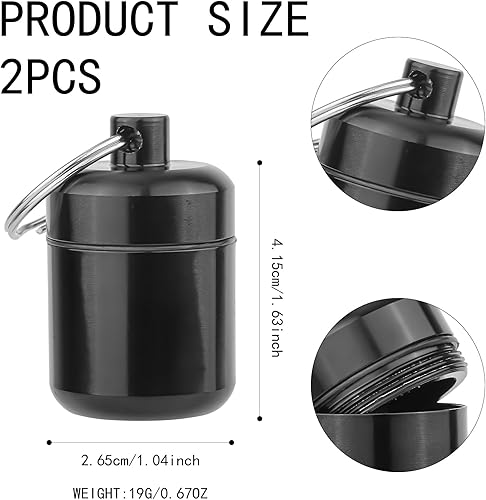 2pcs Étui de Transport pour Bouchons d'Oreille, Porte-Clés 4,15 x 2,65 cm Support de Bouchons d'Oreille Portable Étanche Organiseur d'Écouteurs Porte-Bijoux pour Les Voyages (Noir, Bleu Clair) - Nail Gallerys