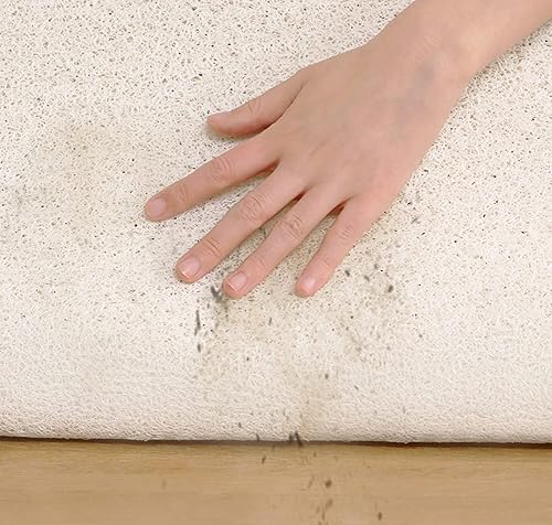 Tapis de douche rond pour l'intérieur, tapis de bain en loofah antidérapant pour zones humides, tapis de bac de douche anti-moisissure, tapis de sol creux pour salle de bain - Nail Gallerys