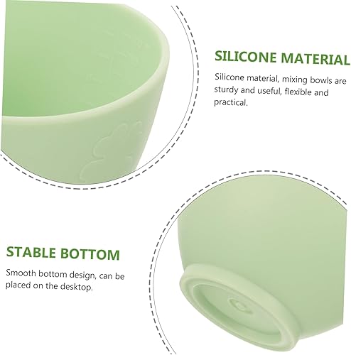 HAPINARY 1 Bol De Masque En Silicone Bols Pour Le Visage Esthéticienne Aux Bols Faciaux Bol De Mélange De Masque Bol De Masque De Salon De Beauté Bol De Masque Facial Plastique - Nail Gallerys