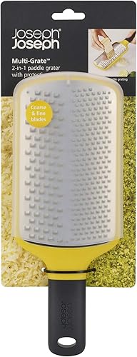 Joseph Joseph Multi-Grate Râpe à manche 2 en 1 avec étui de protection - Jaune - Nail Gallerys