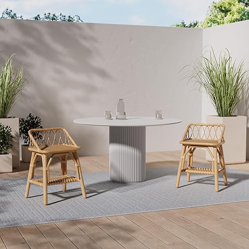 marque Atmosphera, créateur d'intérieur Table de Chevet rotin - Nail Gallerys