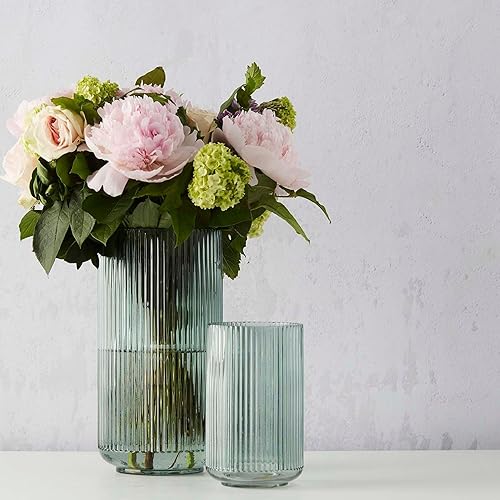 Point-Virgule Vase decoratif, décoration Maison, Vase Fleur en Verre, Jaune, 13x20cm - Nail Gallerys