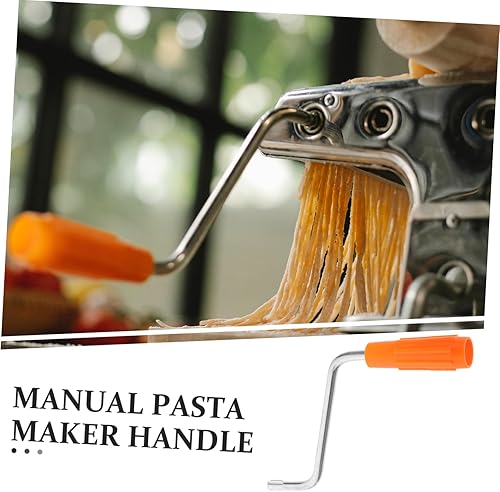 Garneck Poignée de machine à pâtes manuelle - Accessoire de rechange pour machine à pâtes - Manivelle manuelle - Rouleau à pâtisserie - Pièce de la machine à pâtes en métal - Nail Gallerys