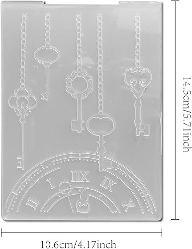 arriettycraft Dossiers de gaufrage en plastique de style vintage pour la fabrication de cartes, le scrapbooking, les pages de scrapbooking, les travaux manuels, la décoration d'argile - Nail Gallerys