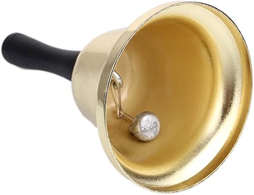 Cloche à main en métal - Plaqué or - Appel retentissant - Alarme - ECHI - Nail Gallerys