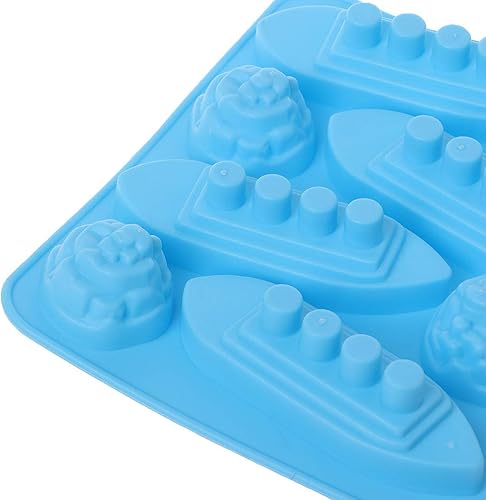 LKOOFHNM Bac à glaçons en silicone en forme de Titanic pour boissons de fête Bac à glaçons en silicone avec couvercles pour sevrage - Nail Gallerys