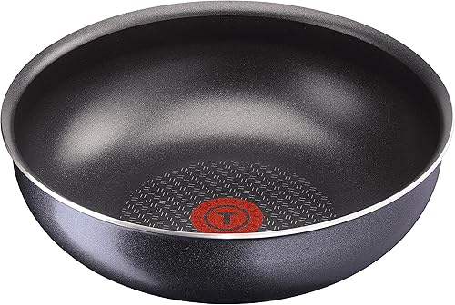 Tefal Ingenio Elégance Poêle Wok 26, Revêtement antiadhésif, Compatible tous feux sauf induction + four, Poignée vendue séparément, Gris pailleté, Fabriqué en France L2317702, fabriqué en France - Nail Gallerys
