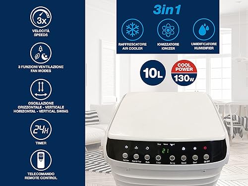 BEPER VE.550 Climatiseur Mobile sans Évacuation avec Minuterie 24H et Telecommande - Nail Gallerys