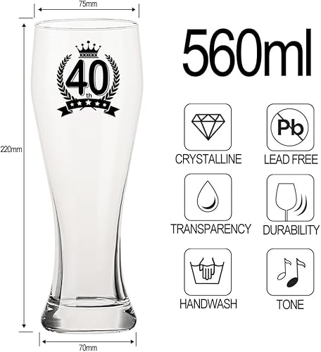 LOZACHE Idée Cadeau Homme Anniversaire 60 ans, Verre à Bière pour Papa Papy Grand-Père Mari Oncle Ami Frère Collègue de Travail, NoëL Cadeau de Fête des Pères Grands-pères (60) - Nail Gallerys