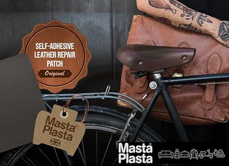 MastaPlasta Auto-Adhésif de Réparation de Cuir Original - Brun Clair 150cm x 10cm (60in x 4in). Rapide et Facile de qualité sellerie. Réparer canapé, siège de voiture, chaise. Bricolage, artisanat - Nail Gallerys