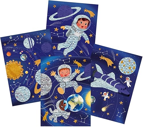 MY MANDARINE KC148C - Boite Créative enfant - 4 planches à décorer - À partir de 6 ans - TABLEAUX A M ÉTALLISER - Nail Gallerys