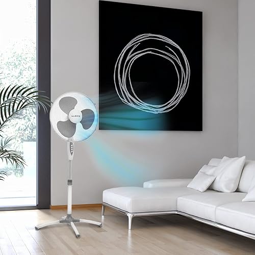 Innoliving INN-503 Ventilateur de sol avec pied, 40 cm - Nail Gallerys