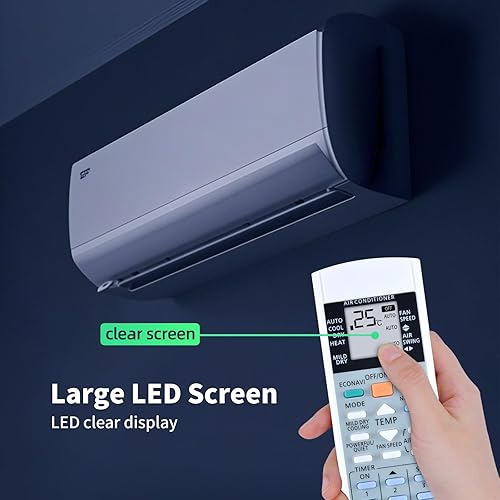 GOUYESHO New A75C3300 A75C3208 Télécommande de remplacement pour climatiseur Panasonic Air AC A/C A75C3300 A75c3208 A75c3706 A75c3708 A75C4065 A75C2913 A75C38711 A75C. 3223 A75C3883 - Nail Gallerys