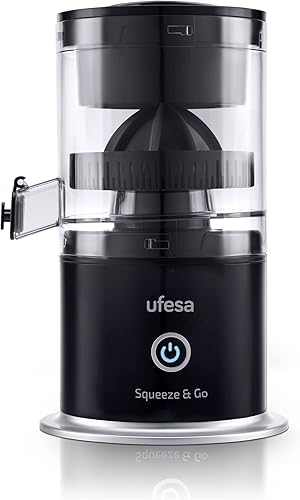 Ufesa Squeeze & Go,Presse-Agrumes Electrique,Inalambrique,Extracteur de Fruits Multifonctionel, Extracteur de Jus Portable, Rechargeable USB, Capacité de 220 ml, 45W Puissance, Sans BPA - Nail Gallerys