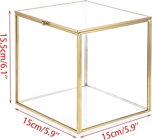 IGNPION Porte-dosettes en verre doré, 15 x 15 cm - Nail Gallerys