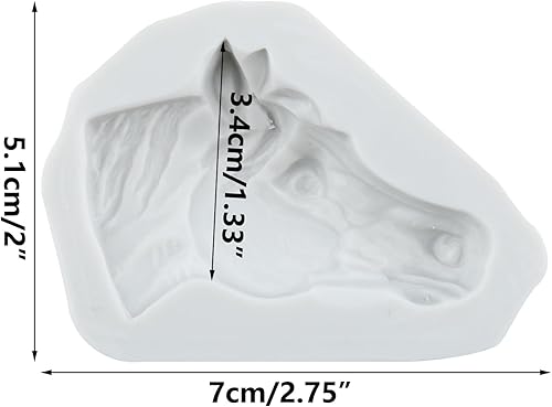 Sijiangmold Chevaux Moules en Silicone Tête de Cheval Bonbons Moule à Fondant pour Décoration de Gâteau Chocolat Cupcake Topper Bonbons Argile Polymère Pâte à Fleurs - Nail Gallerys
