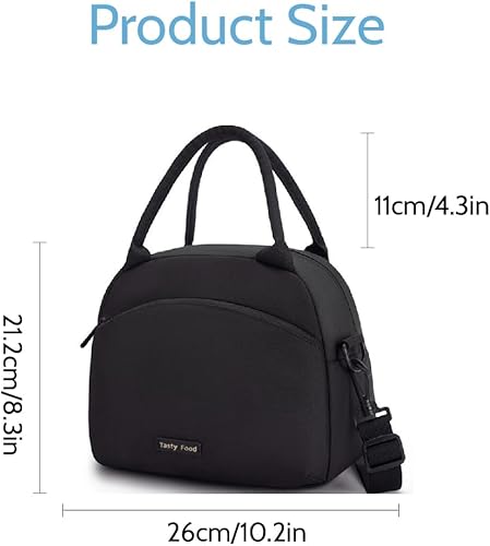 HEVIBK Sac Isotherme Repas,Panier Repas Portable Lunch Bag à Déjeuner Sac de Transport Repas Pique-Nique (Blanc) - Nail Gallerys