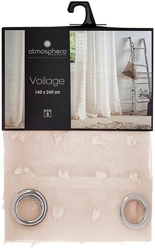 Atmosphera - Voilage Lily - Beige - 140x240 cm - Nail Gallerys